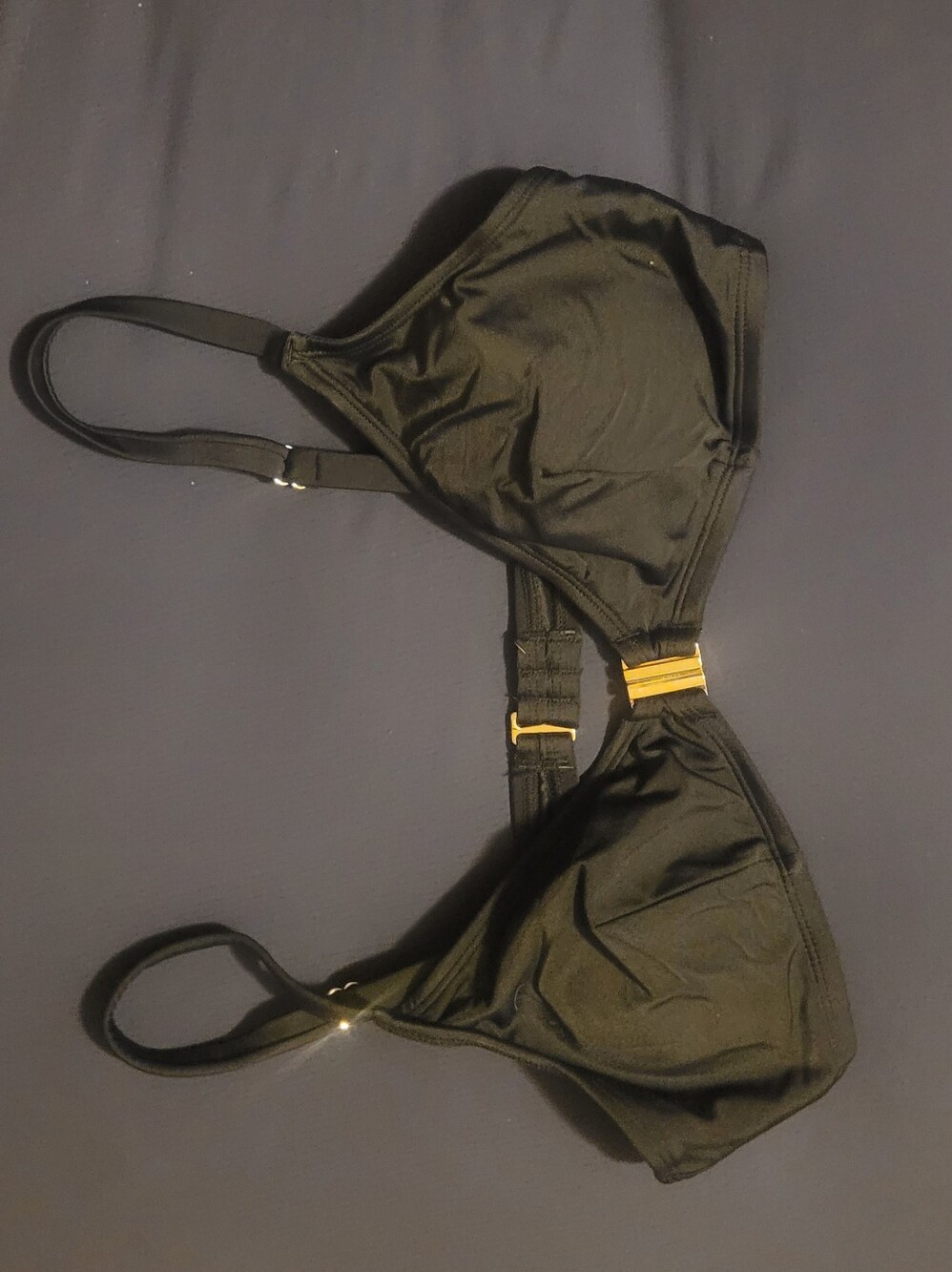 Cupshe Black Size Large Bikini Top